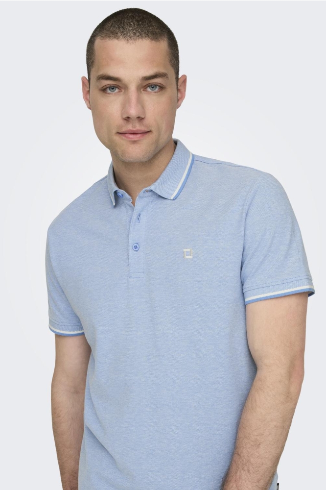 ONSFLETCHER SLIM SS POLO NOOS 22024827 Marina/MARINA W